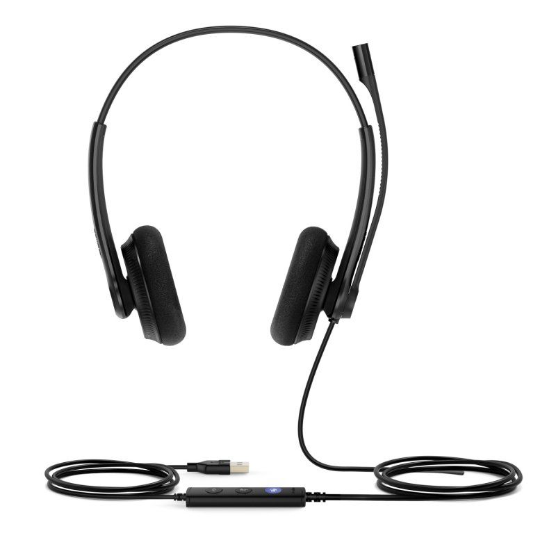 Yealink UH34 Lite Dual Teams Casque Avec fil Arceau Bureau/Centre d'appels USB Type-A Noir