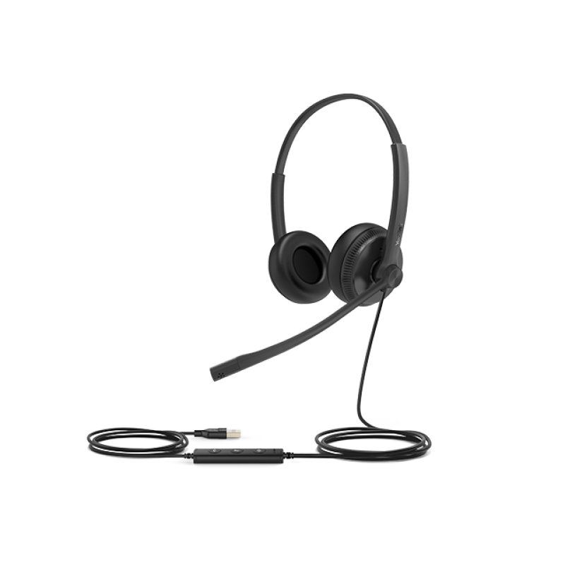 Yealink UH34 SE Lite Dual Teams Casque Avec fil Arceau Bureau/Centre d'appels USB Type-C Noir
