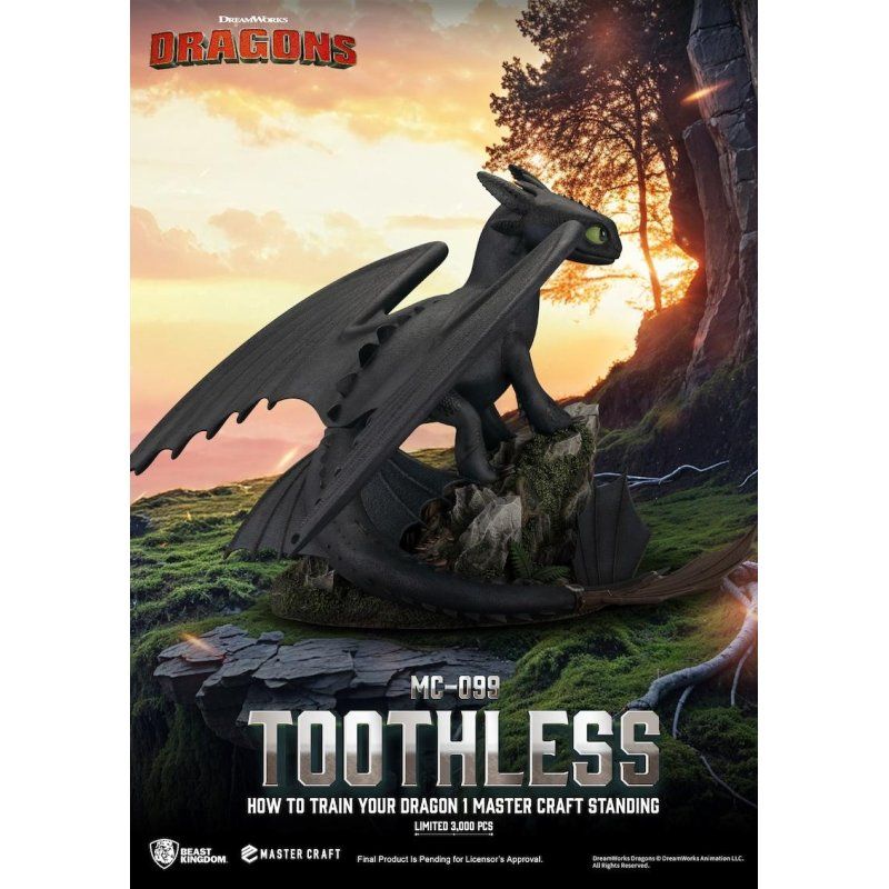 DRAGON - Krokmou - Statuette Master Craft 31cm