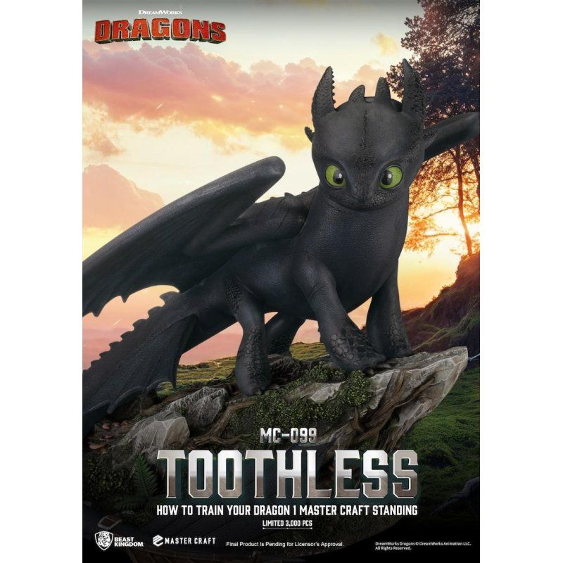 DRAGON - Krokmou - Statuette Master Craft 31cm