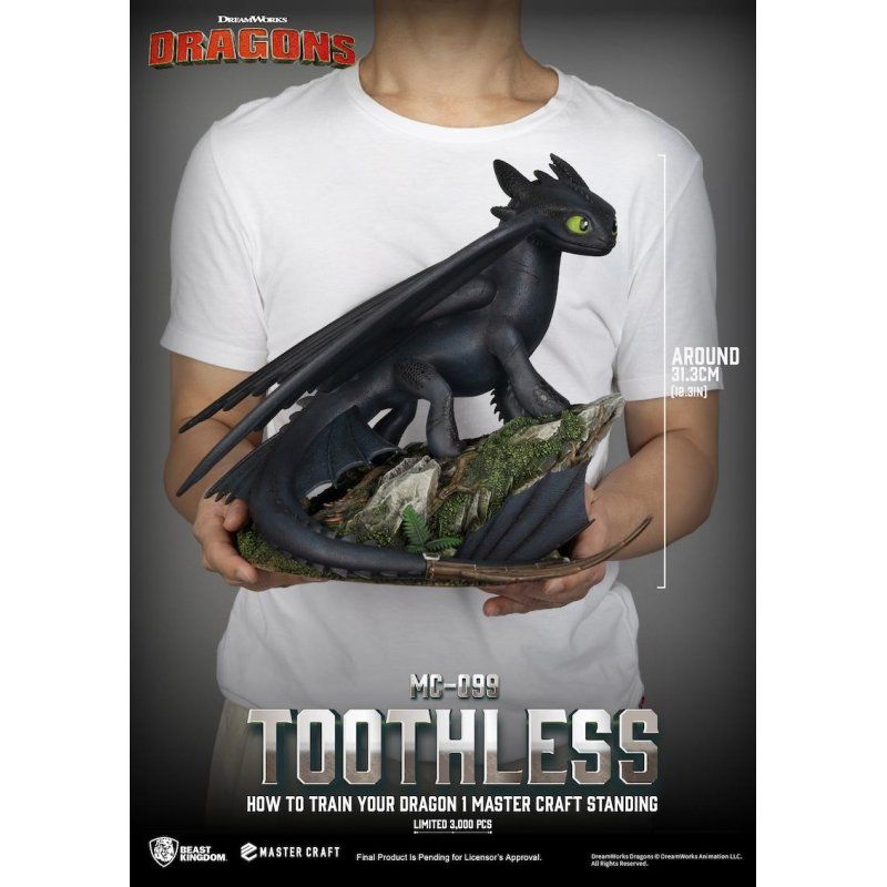 DRAGON - Krokmou - Statuette Master Craft 31cm