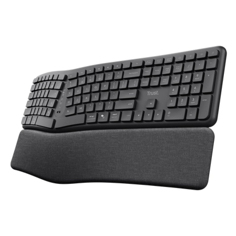 Trust Keyra Clavier sans fil multi-appareils ergonomique