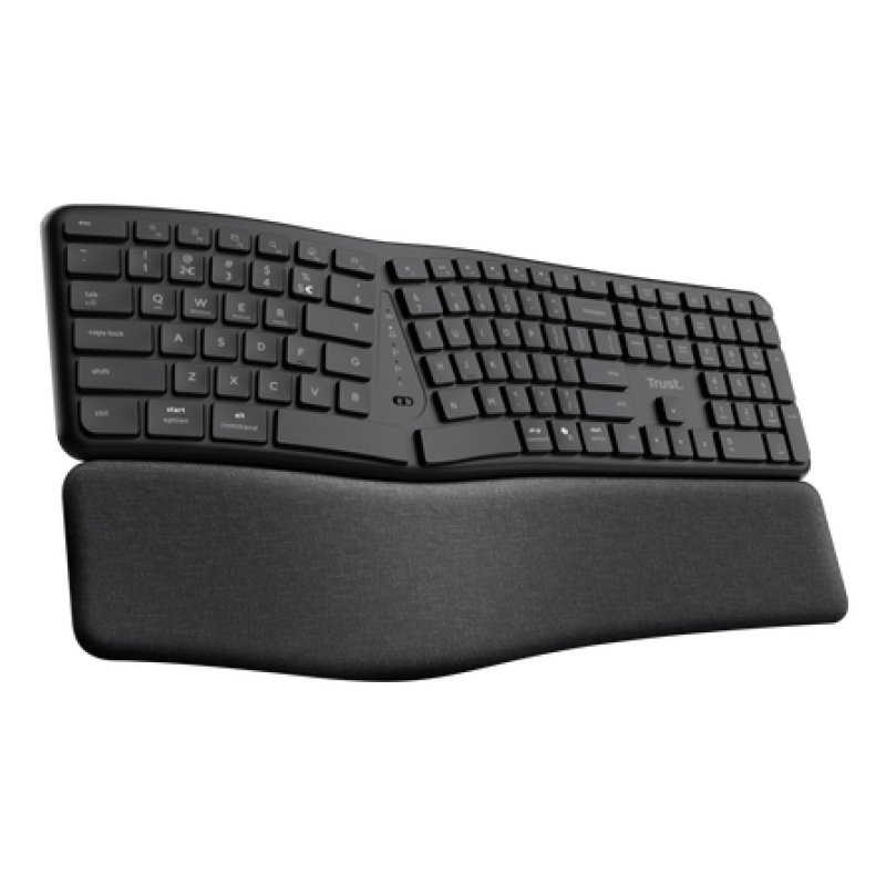 Trust Keyra Clavier sans fil multi-appareils ergonomique