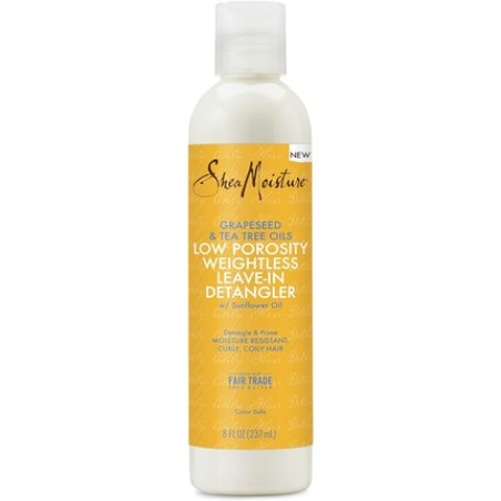 SheaMoisture Weightless Hydrating Detangler for Moisture Resistant Curly Coily Hair Low Porosity Lightweight 8 oz