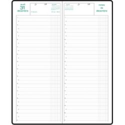 EXACOMPTA Agenda de bureau 1 jour Long, 2026, noir