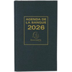 EXACOMPTA Agenda Banquier large, 1 volume, 2026, noir