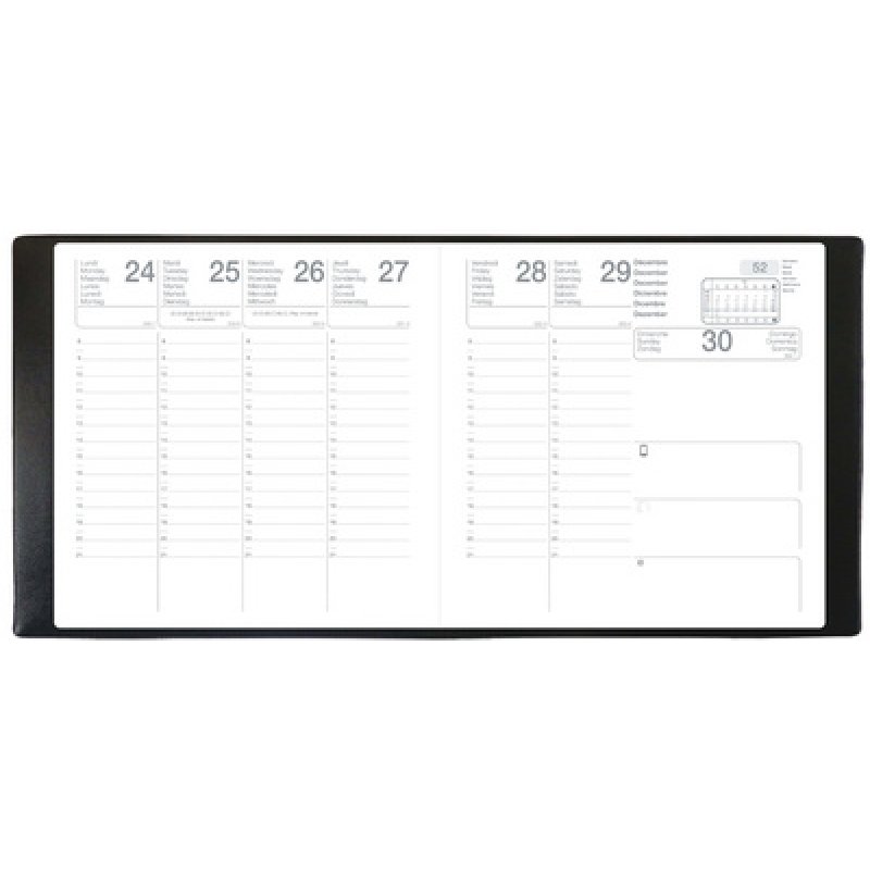 QUO VADIS EXDI Agenda classique "ORPHEE", 160 x 160 mm, 2026