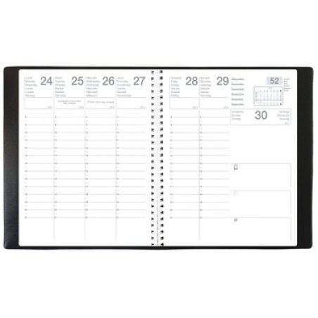 QUO VADIS EXDI Agenda "Mercure S", 210 x 270 mm, 2026, noir