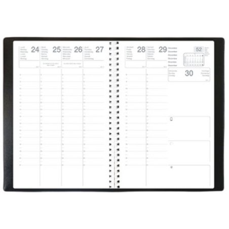 QUO VADIS EXDI Agenda "OLYMPE S", 160 x 240 mm, 2026, noir