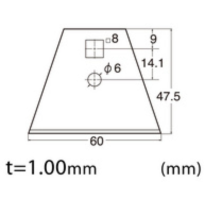 NT Cutter Ersatzklinge BSC-21P, Klingenbreite: 60 mm