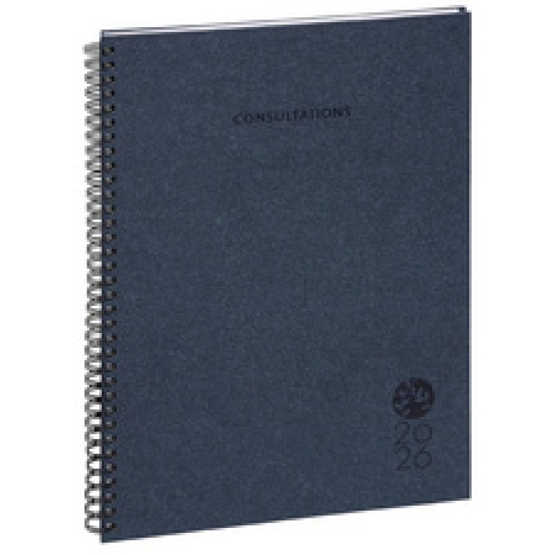 EXACOMPTA Agenda de bureau "Consultations 29 S", 2026, bleu