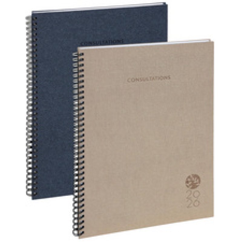 EXACOMPTA Agenda de bureau "Consultations 29 S", 2026, bleu