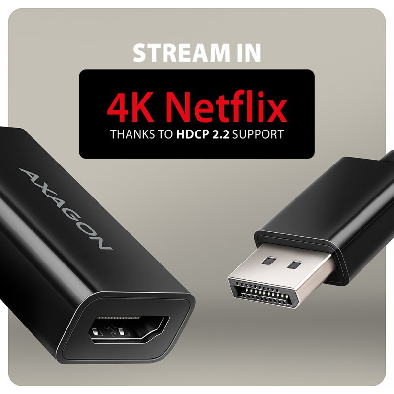Axagon RVD-HI20N DP HDMI adapter, 4K/60Hz