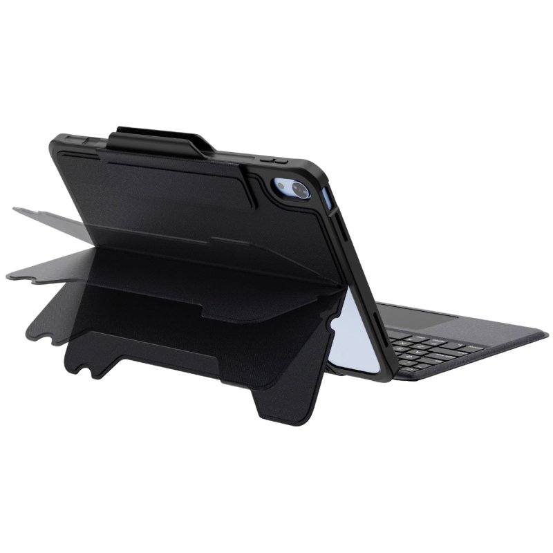 Deqster Rugged Touch Bluetooth Keyboard für iPad 10.9" (10.Gen.) DE-Layout (QWERTZ), All-in-One Stifthalter