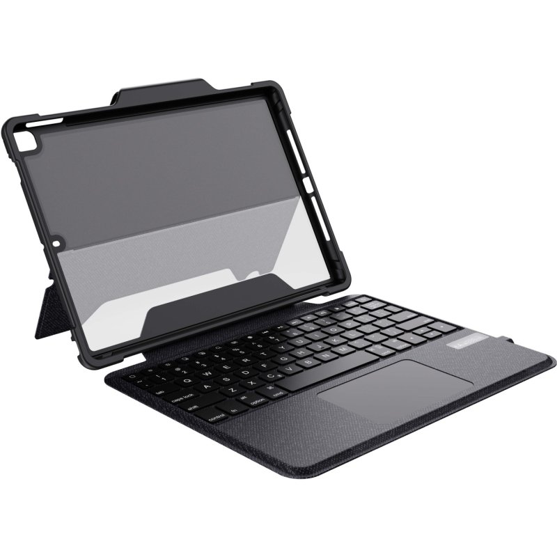 DEQSTER 40-1013779 clavier pour tablette QWERTZ Allemand USB Bluetooth Noir