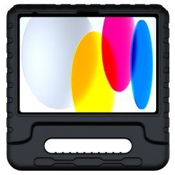 Deqster Kids Case Tablethülle & Schutzglas f. iPad 10./11.Gen Kindersicher & robust, Integrierte Stylus-Halterung, 9H