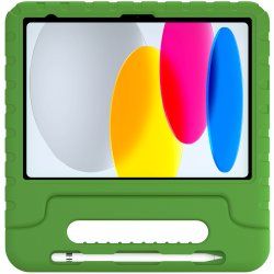 Deqster Kids Case Tablethülle & Schutzglas f. iPad 10./11.Gen Kindersicher & robust, Integrierte Stylus-Halterung, 9H