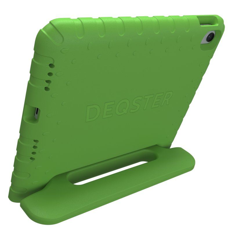 Deqster Kids Case Tablethülle & Schutzglas f. iPad 10./11.Gen Kindersicher & robust, Integrierte Stylus-Halterung, 9H