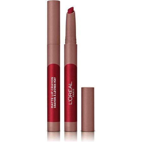 L'Oreal Paris Infallible Very Matte Lip Crayon Lipstick Smudge Proof Red Lipstick 113 Brulee Ever 1kg