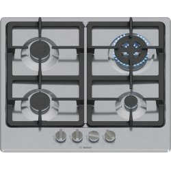 Bosch Serie 4 PGH6B5K90 plaque Acier inoxydable Intégré 58 cm Gaz 4 zone(s)