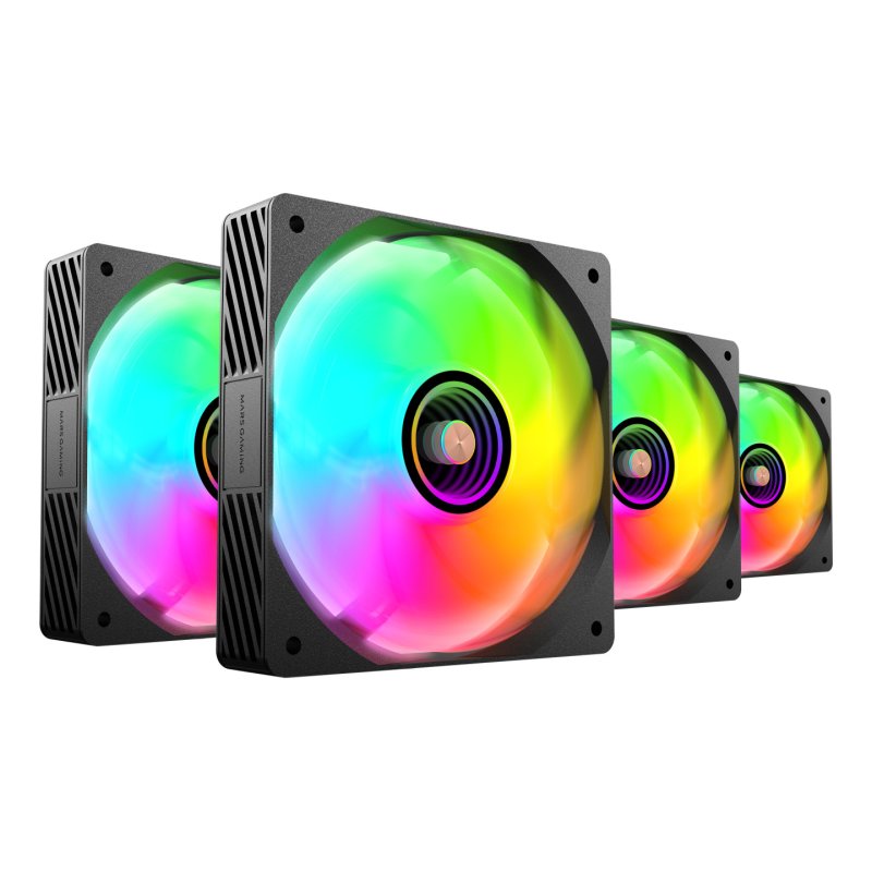 Mars Gaming MFSI4KIT système de refroidissement d’ordinateur Boitier PC Ventilateur 12 cm Noir