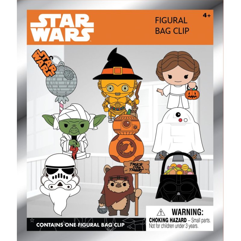 STAR WARS HALLOWEEN - 3D Foam Bag Clip (Display 24 Pcs)