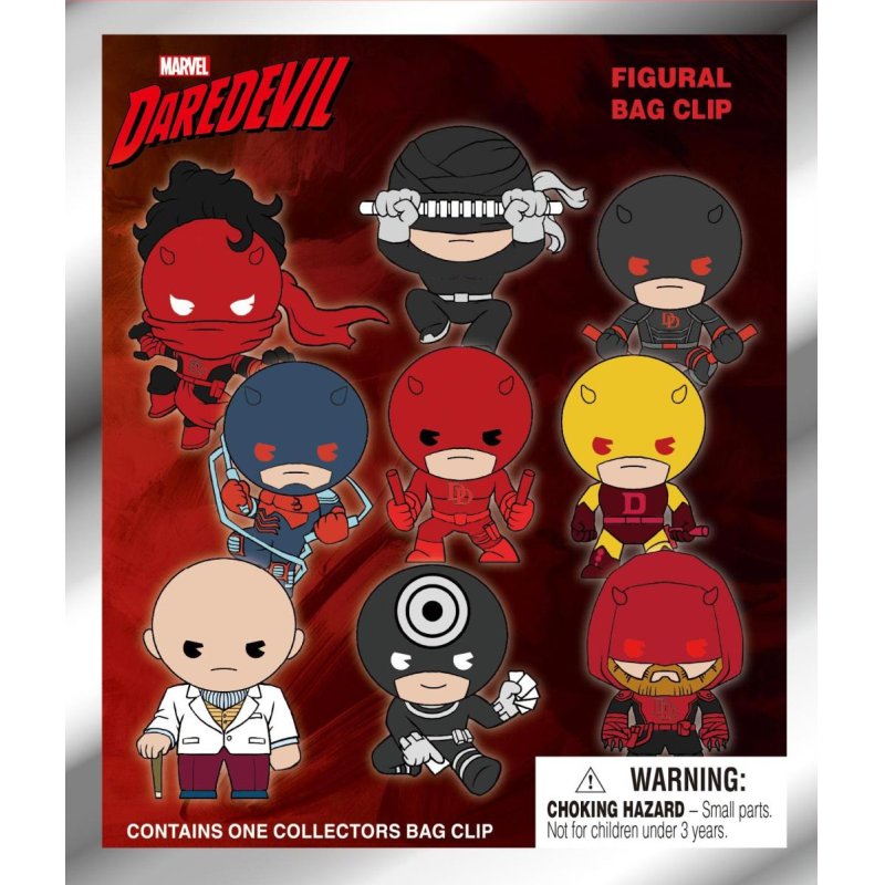 DAREDEVIL - 3D Foam Bag Clip (Display 24 Pcs)
