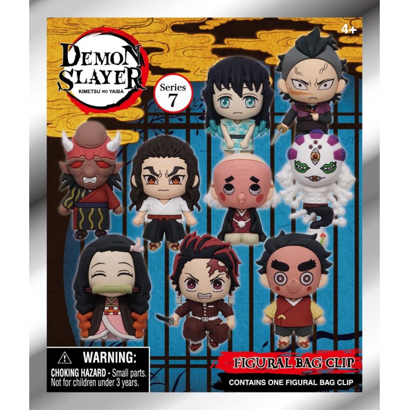 DEMON SLAYER - Series 7 - 3D Foam Bag Clip (Display 24 Pcs)
