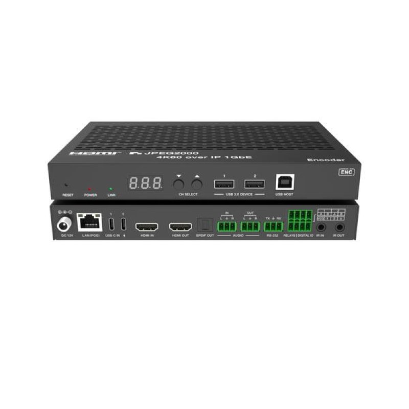 USBC-4K@60Hz 4:4:4-JPEG2000-HDMI 2.0b AVoIP Encoder
