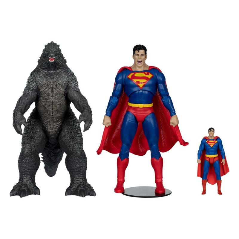 DC Justice League Monsterverse DC Multiverse pack de 2 figurines Superman Vs. Godzilla 30 cm