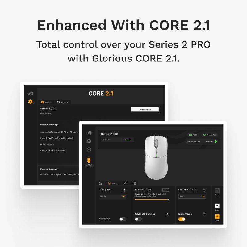 Glorious Gaming Glorious Series 2 PRO 4K/8K Hz Wireless Mouse - Black