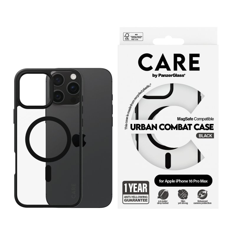 CARE Flagship Urban Combat Black MagSAFE iPhone 16 Pro Max