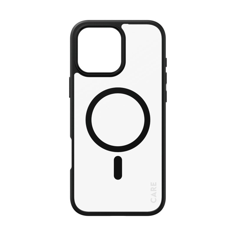 PanzerGlass CARE by Flagship Case Transparent Urban Combat w. Black Frame & MagSafe iPhone 16 Pro Max