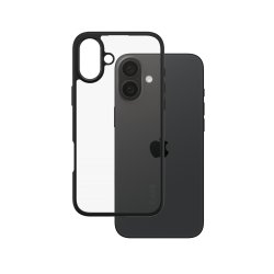 PanzerGlass CARE by Flagship Case Transparent Urban Combat w. Black Frame iPhone 16 Plus coque de protection pour