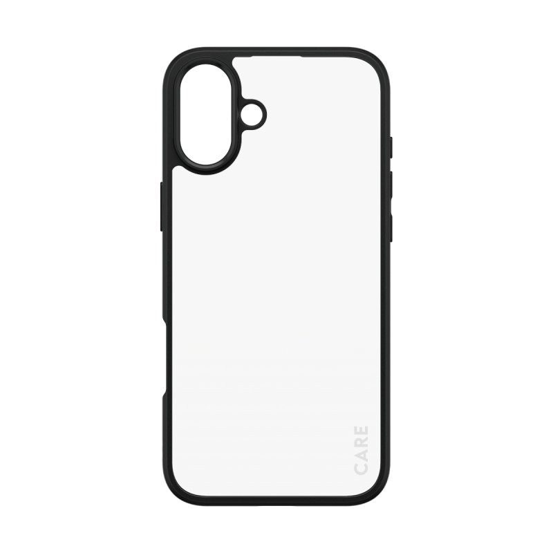PanzerGlass CARE by Flagship Case Transparent Urban Combat w. Black Frame iPhone 16 Plus
