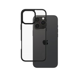 PanzerGlass CARE by Flagship Case Transparent Urban Combat w. Black Frame iPhone 16 Pro Max coque de protection pour