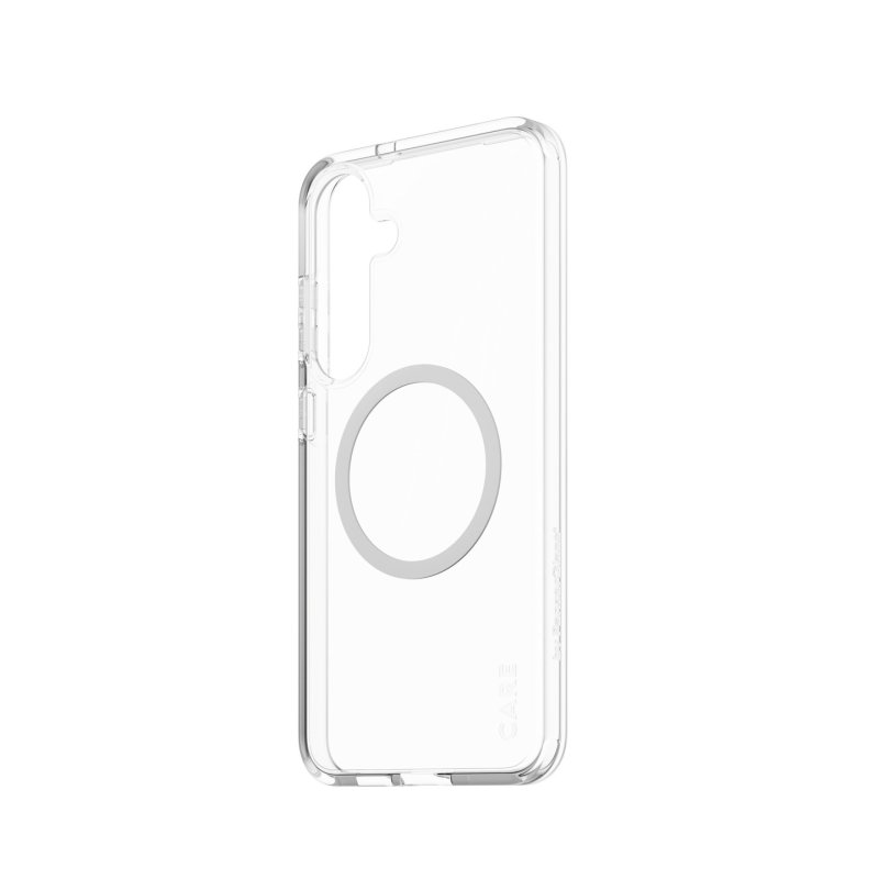CARE Flagship Case Clear w. white QI Galaxy S25 Plus