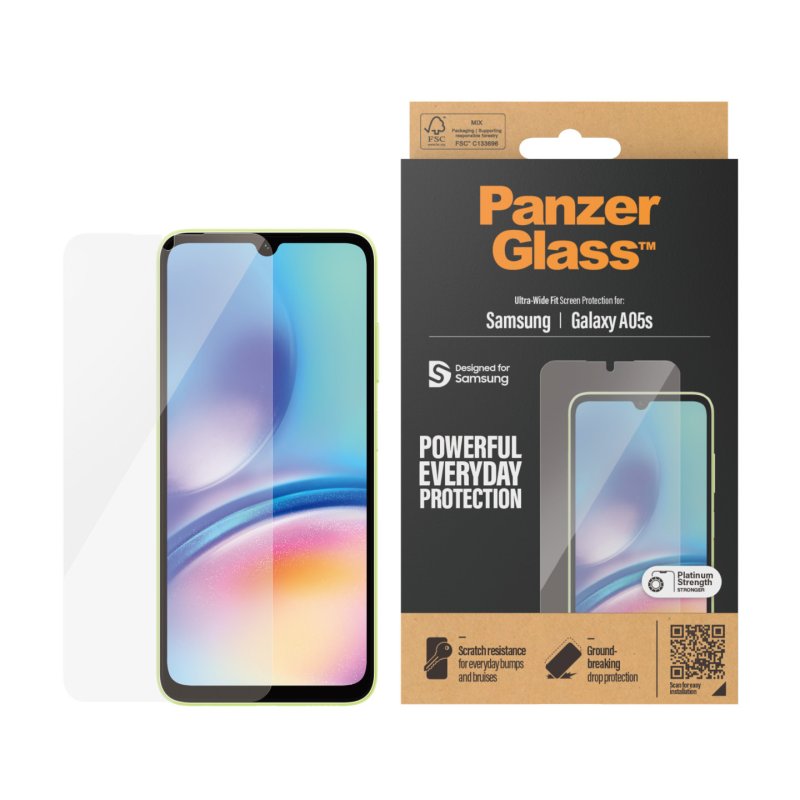 PanzerGlass Screen Protector Samsung Galaxy A05s | Ultra-Wide Fit