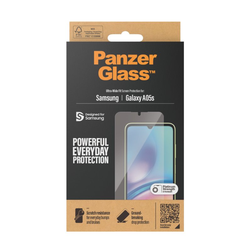 PanzerGlass Screen Protector Samsung Galaxy A05s | Ultra-Wide Fit