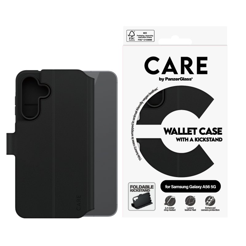 CARE Feature Wallet Case w. Kickstand Samsung Galaxy A56 5G