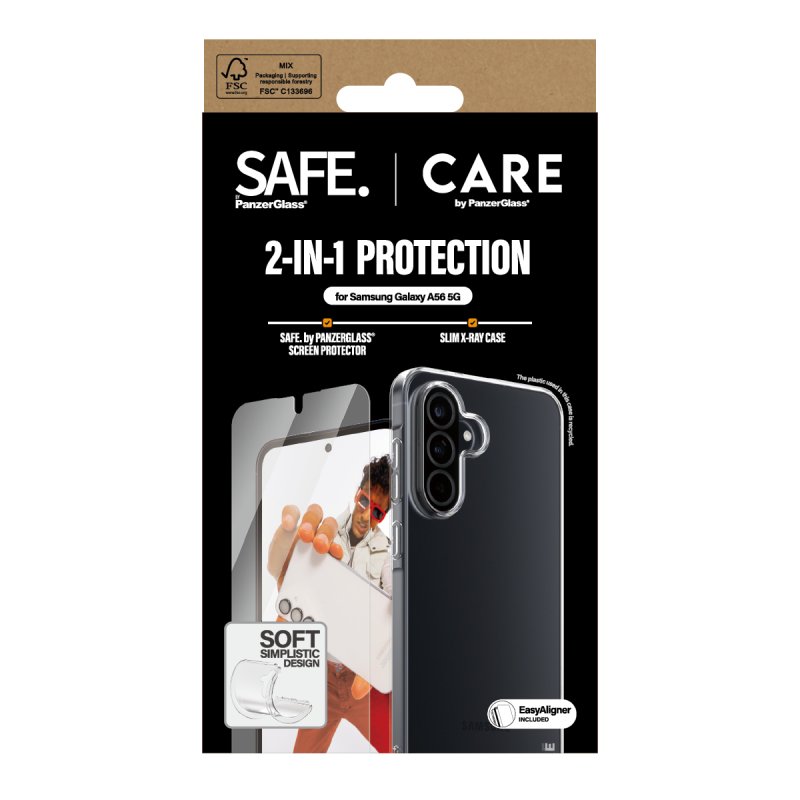 PanzerGlass CARE by Fashion 2-in-1 Bundle Samsung Galaxy A56 5G Protection d'écran transparent 1 pièce(s)