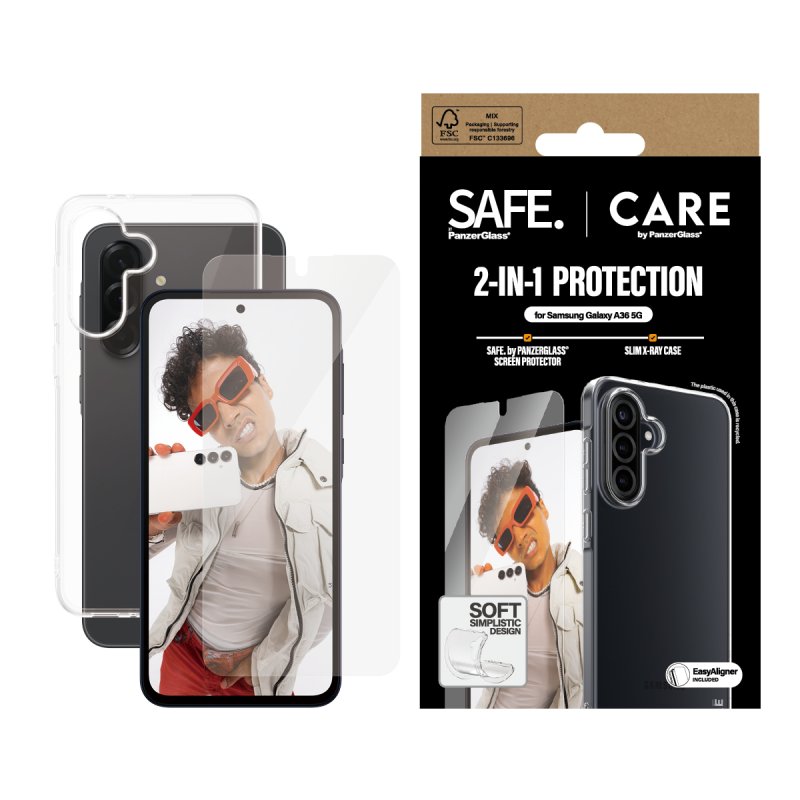 PanzerGlass CARE by Fashion 2-in-1 Bundle Samsung Galaxy A36 5G