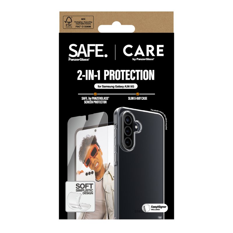 PanzerGlass CARE by Fashion 2-in-1 Bundle Samsung Galaxy A36 5G
