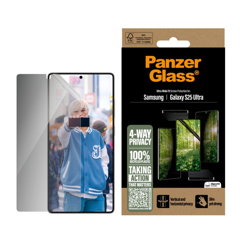 PanzerGlass ECO MATRIX 4-way Screen Protector Galaxy S25 Ultra