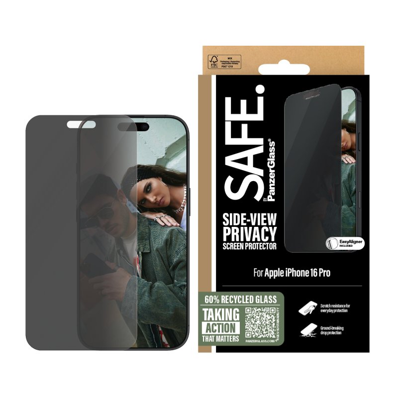 SAFE Privacy Screen Protector iPhone 16 Pro UWF