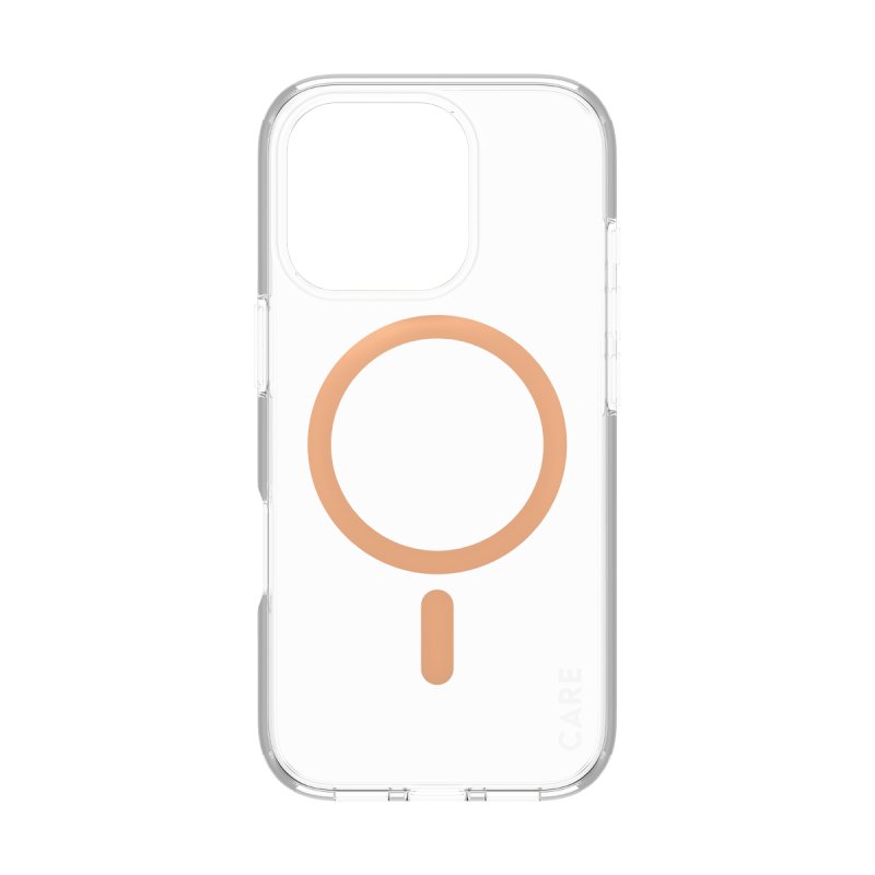 PanzerGlass CARE by Flagship Case Transparent Urban Combat w. Peachy MagSafe iPhone 16 Pro