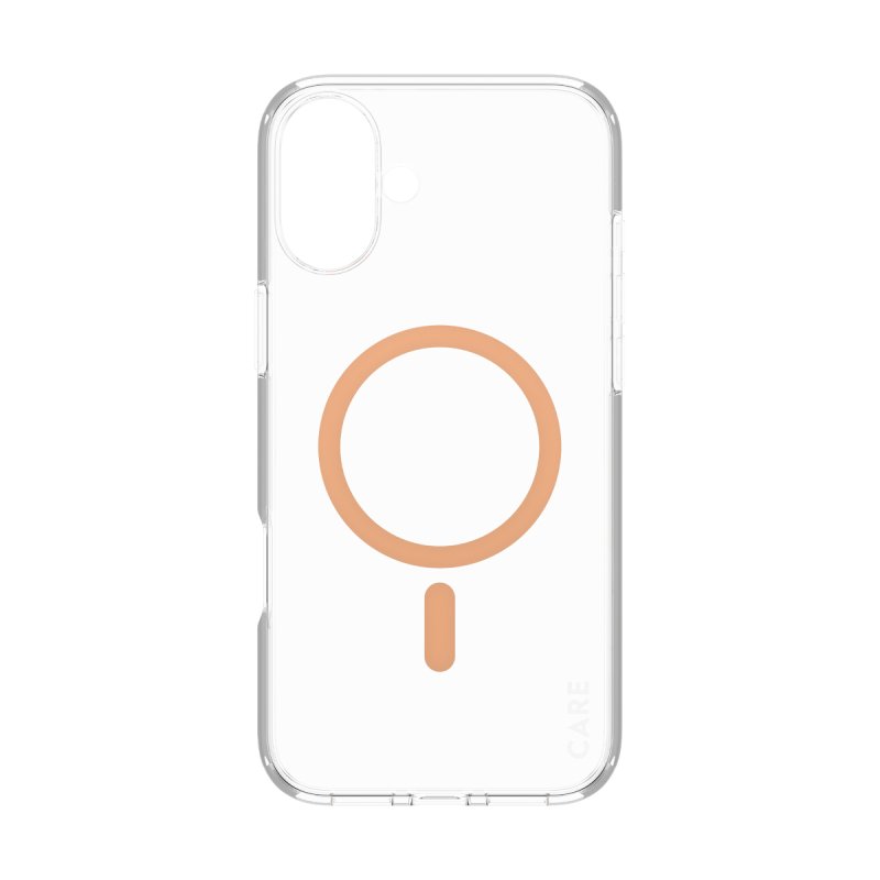 PanzerGlass CARE by Flagship Case Transparent Urban Combat w. Peachy MagSafe iPhone 16 Plus