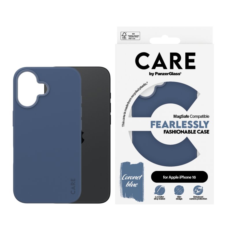 CARE Case Fashion Blue MagSAFE iPhone 16