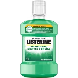 Listerine Mouthwash For Teeth And Gums With Fresh Mint 1000 Milliliters Bottle