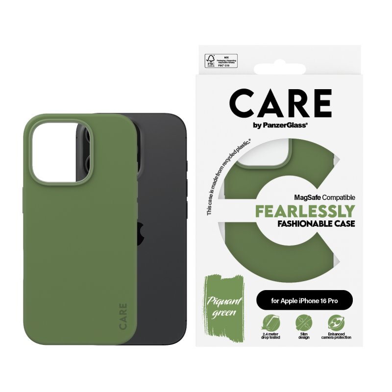 CARE Case Fashion Green MagSAFE iPhone 16 Pro